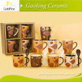 250ml white ceramic mugs low price, cheap ceramic coffee mugs